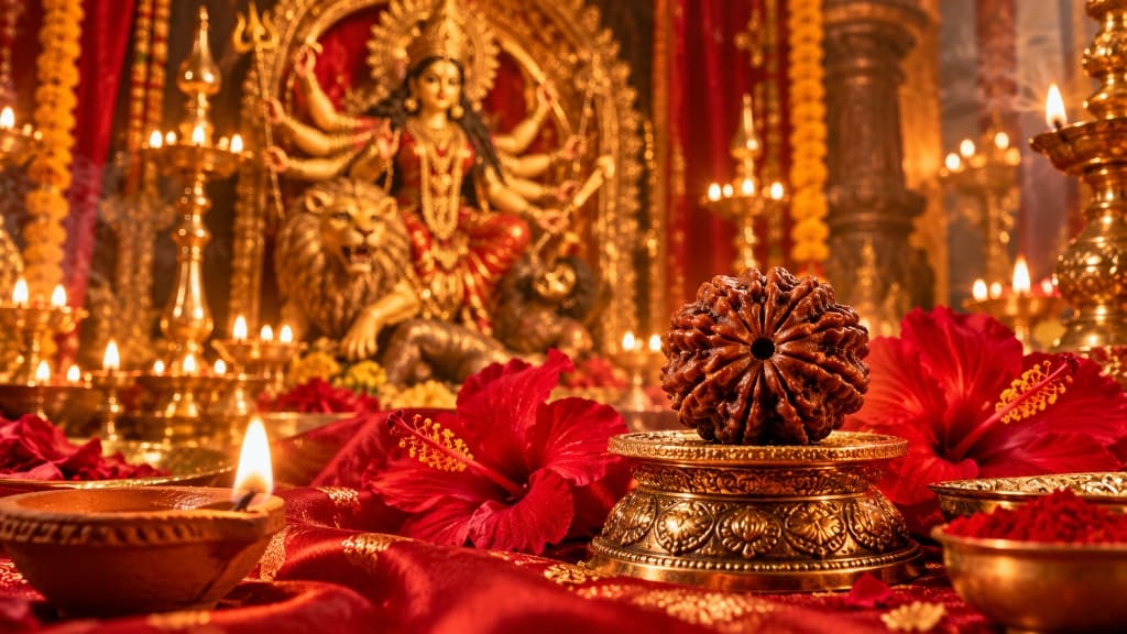 9 Mukhi Rudraksha: Maa Durga Blessings, Navratri Rules & Astrological Benefits (Vedic Guide)