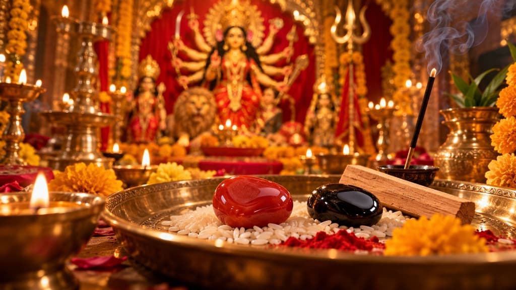 Durga Puja & Navratri Spiritual Protection: Red Coral, Kali Hakik & Sacred Shakti Remedies