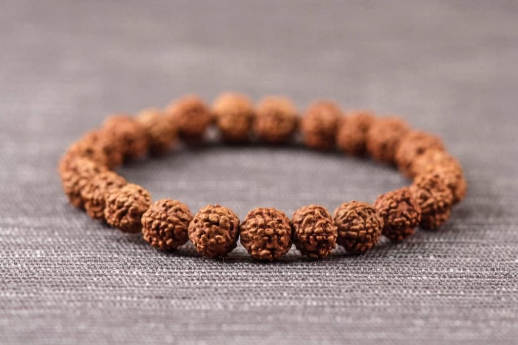 Devkhatiy 5 Mukhi Rudraksha Bracelet – Original Natural Beads (Lab Certified) alternate view