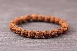 Devkhatiy 5 Mukhi Rudraksha Bracelet – Original Natural Beads (Lab Certified) - Image 2