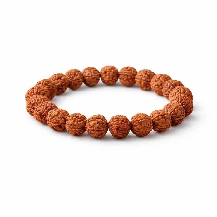 Devkhatiy 5 Mukhi Rudraksha Bracelet – Original Natural Beads (Lab Certified)