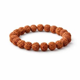 Devkhatiy 5 Mukhi Rudraksha Bracelet – Original Natural Beads (Lab Certified) - Image 1