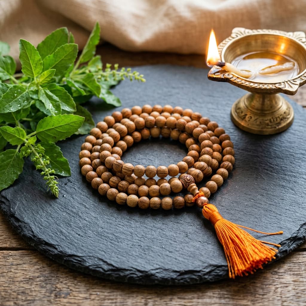 Original Tulsi Mala: Sacred Benefits, Rules, and How to Wear (Complete Vedic Guide)