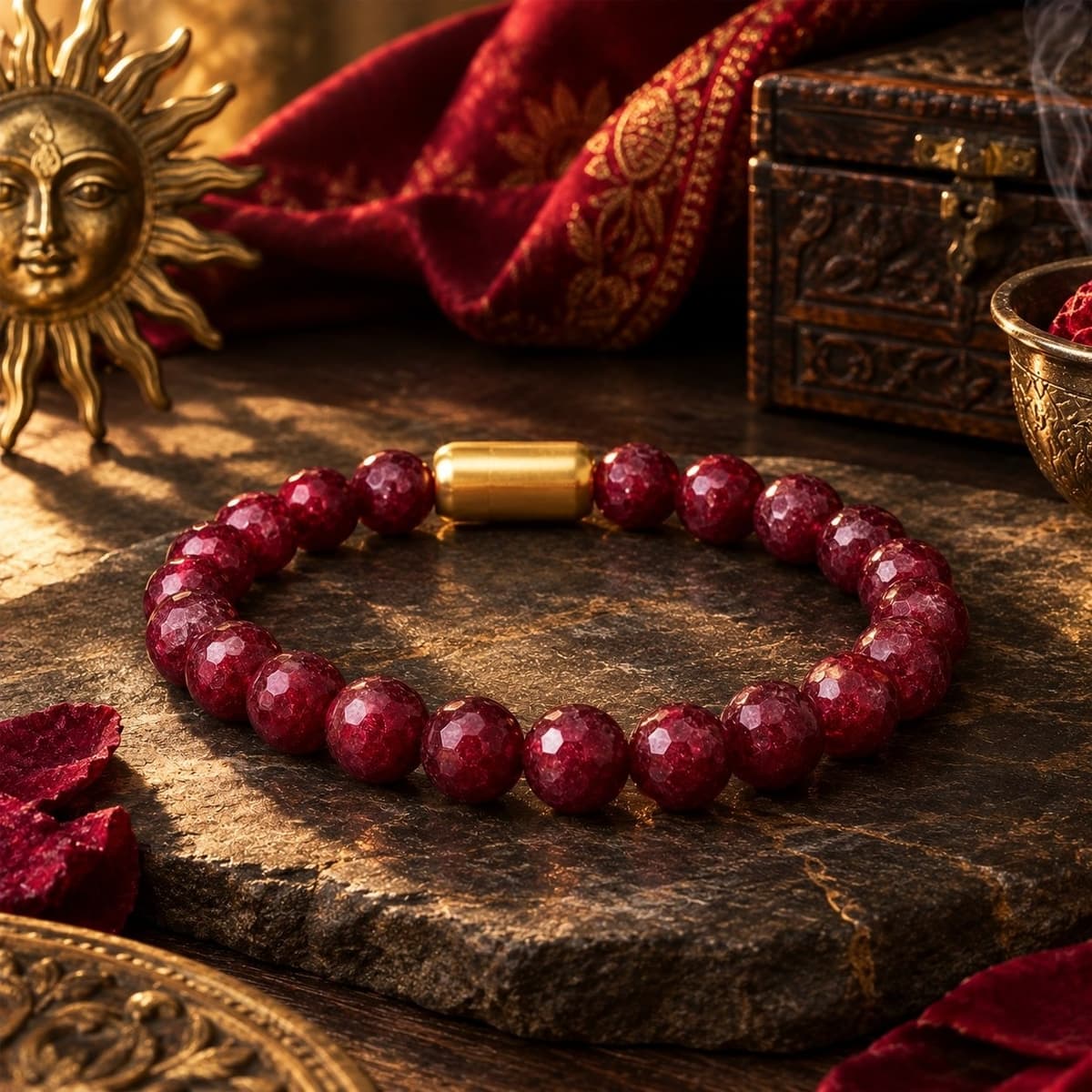 Devkhatiy Certified Natural Ruby Bracelet (Manik – Surya Energy & Leadership Power) - Image 2