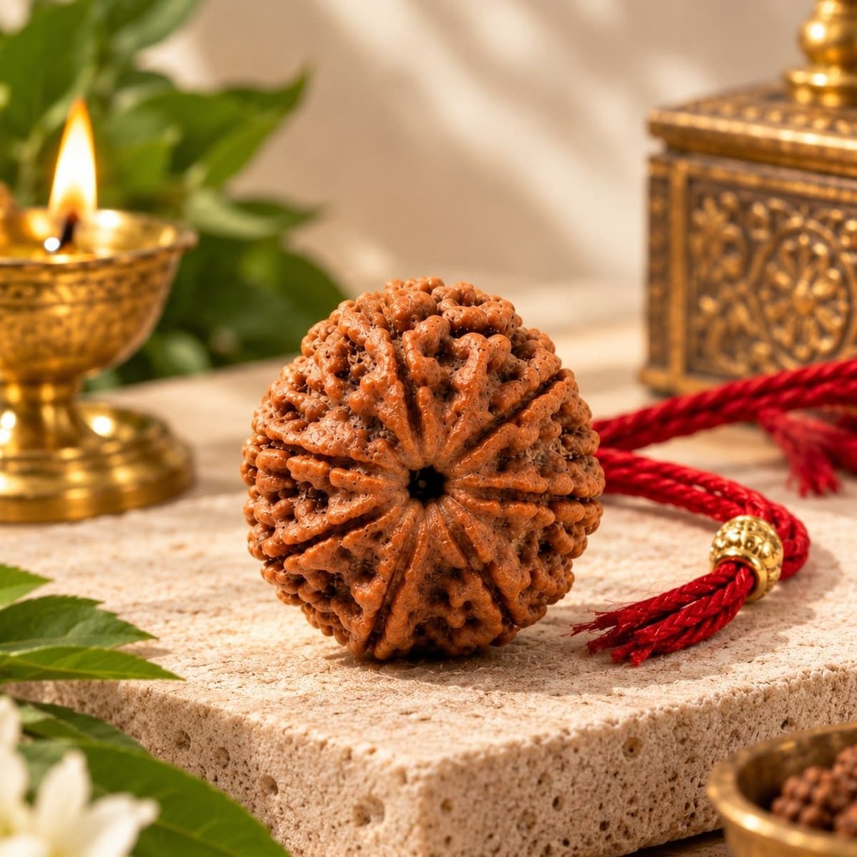 Devkhatiy 7 Mukhi Nepali Rudraksha – Lab Certified, Mahalakshmi Blessings